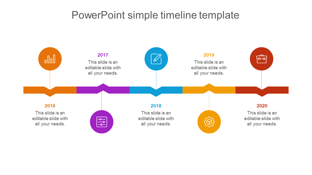 powerpoint simple timeline template